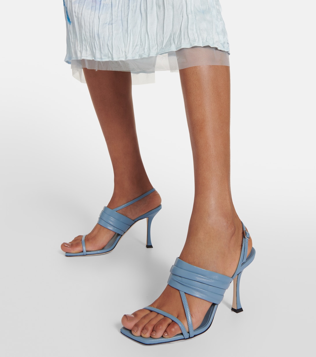 Beziers 90 leather sandals | Jimmy Choo
