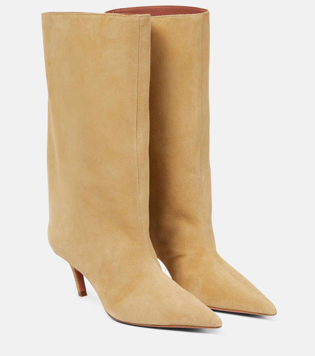 Botas altas Fiona 60 de ante | Amina Muaddi