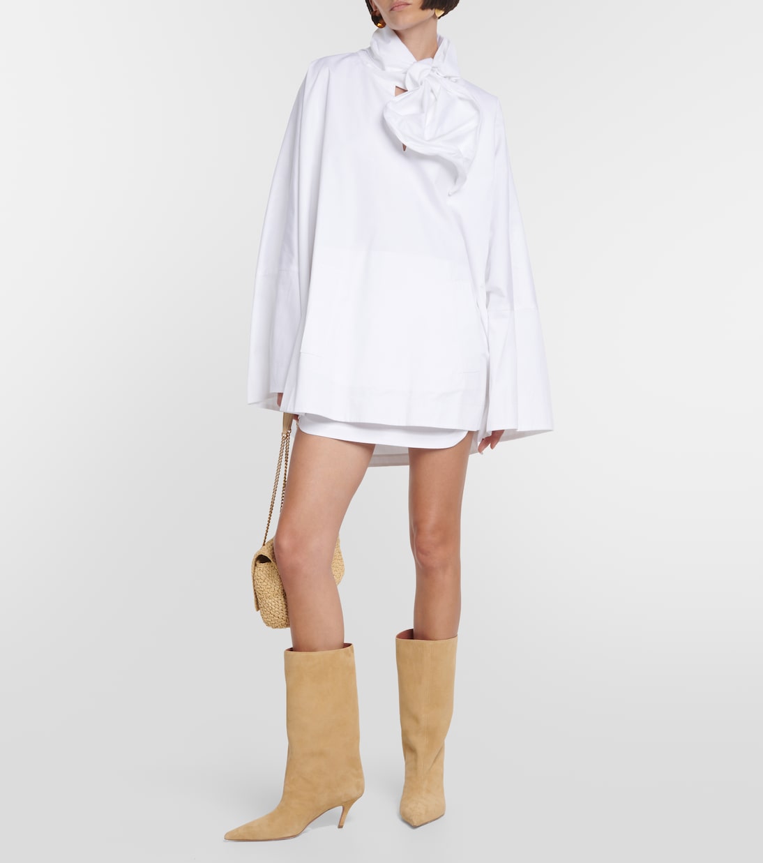 Botas altas Fiona 60 de ante | Amina Muaddi