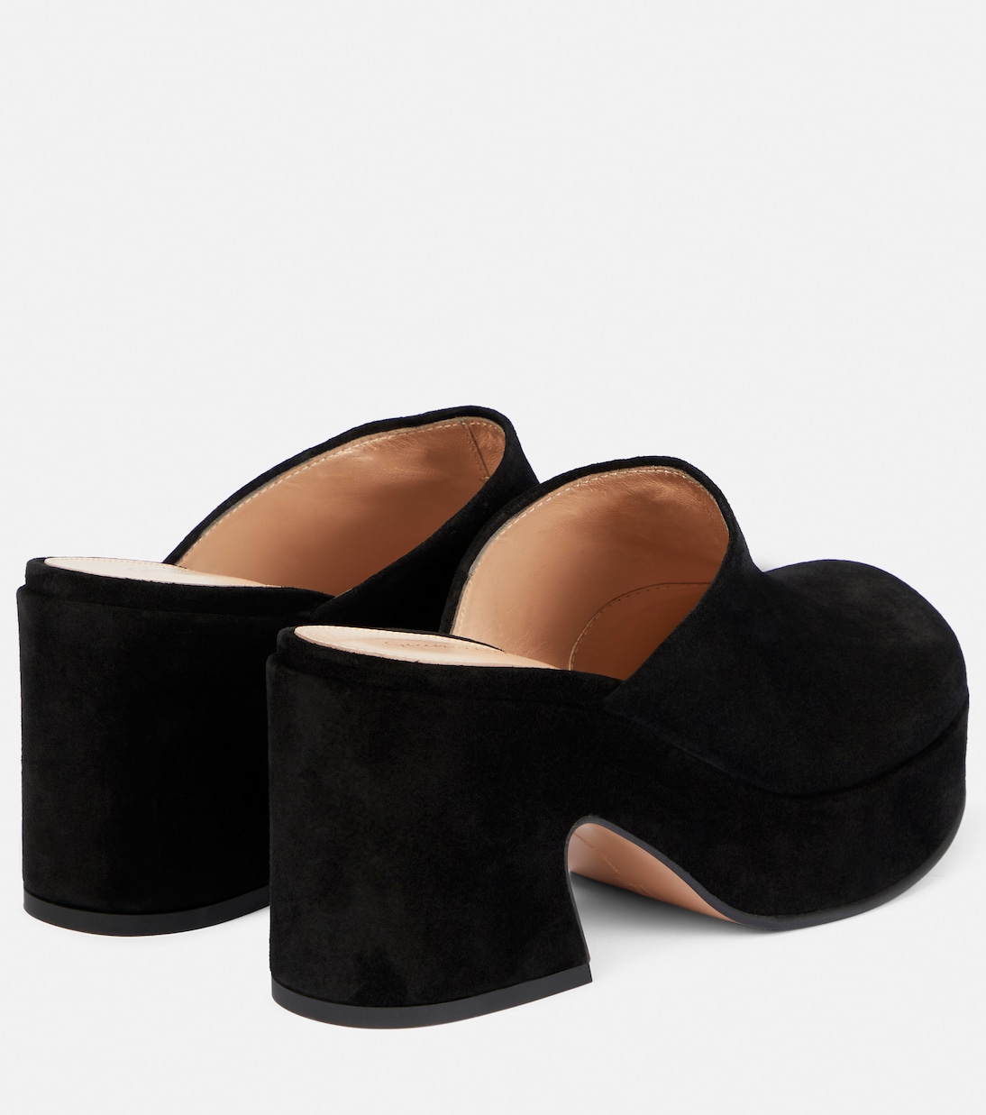 Lyss suede platform clogs | Gianvito Rossi
