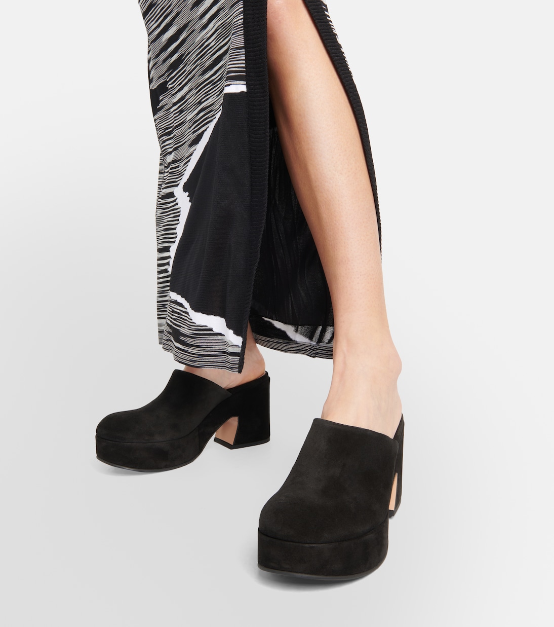 Lyss suede platform clogs | Gianvito Rossi