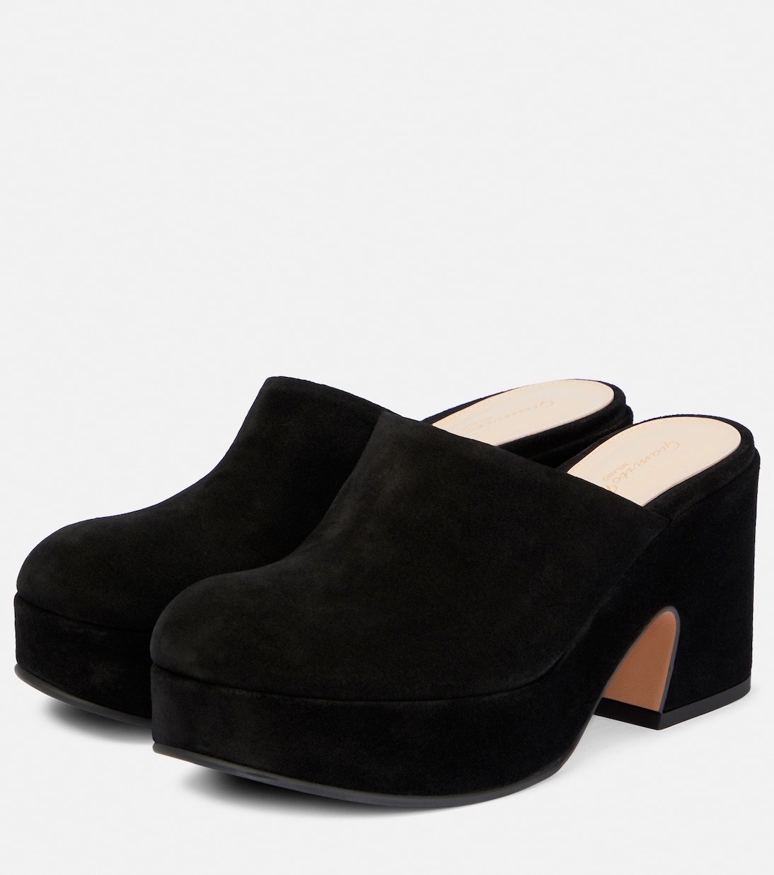 Lyss suede platform clogs | Gianvito Rossi