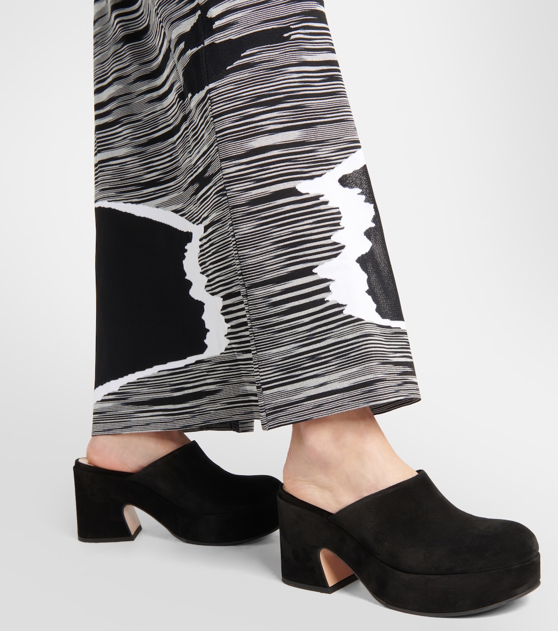 Lyss suede platform clogs | Gianvito Rossi
