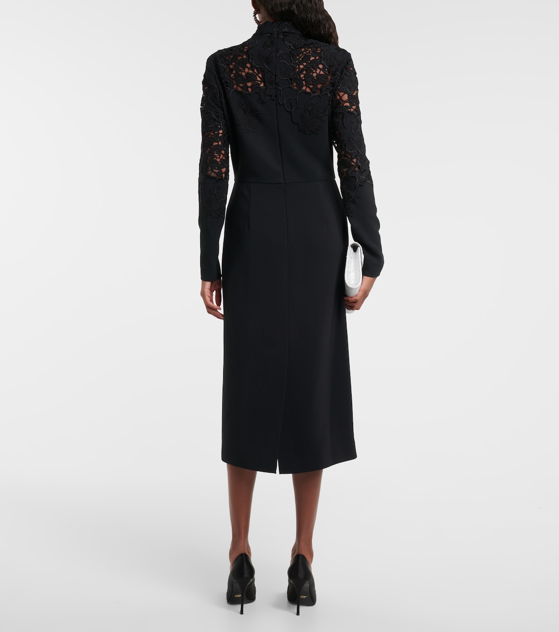 Robe midi à dentelle | Elie Saab