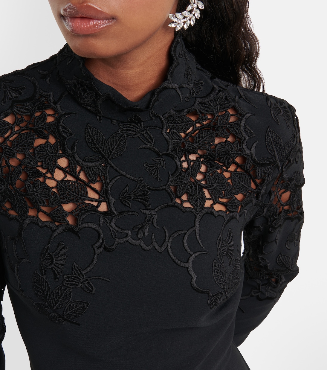 Robe midi à dentelle | Elie Saab