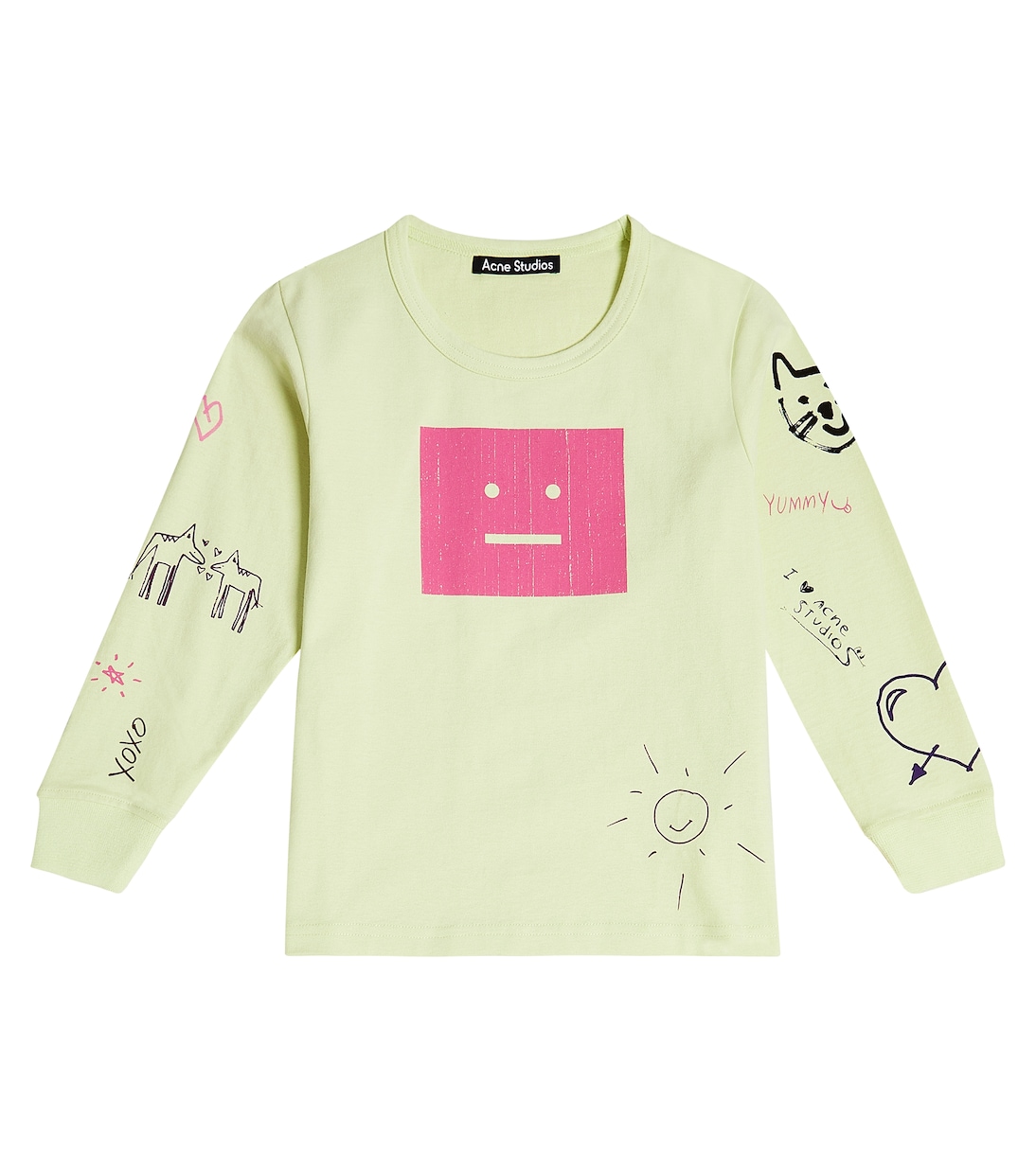 프린트 코튼 탑 | Acne Studios Kids