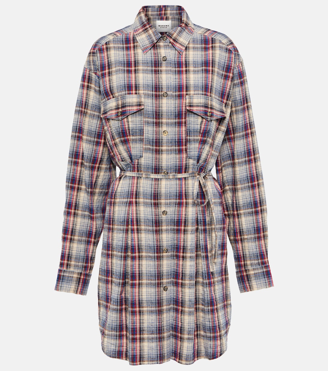 Liliane checked flannel minidress | Marant Etoile