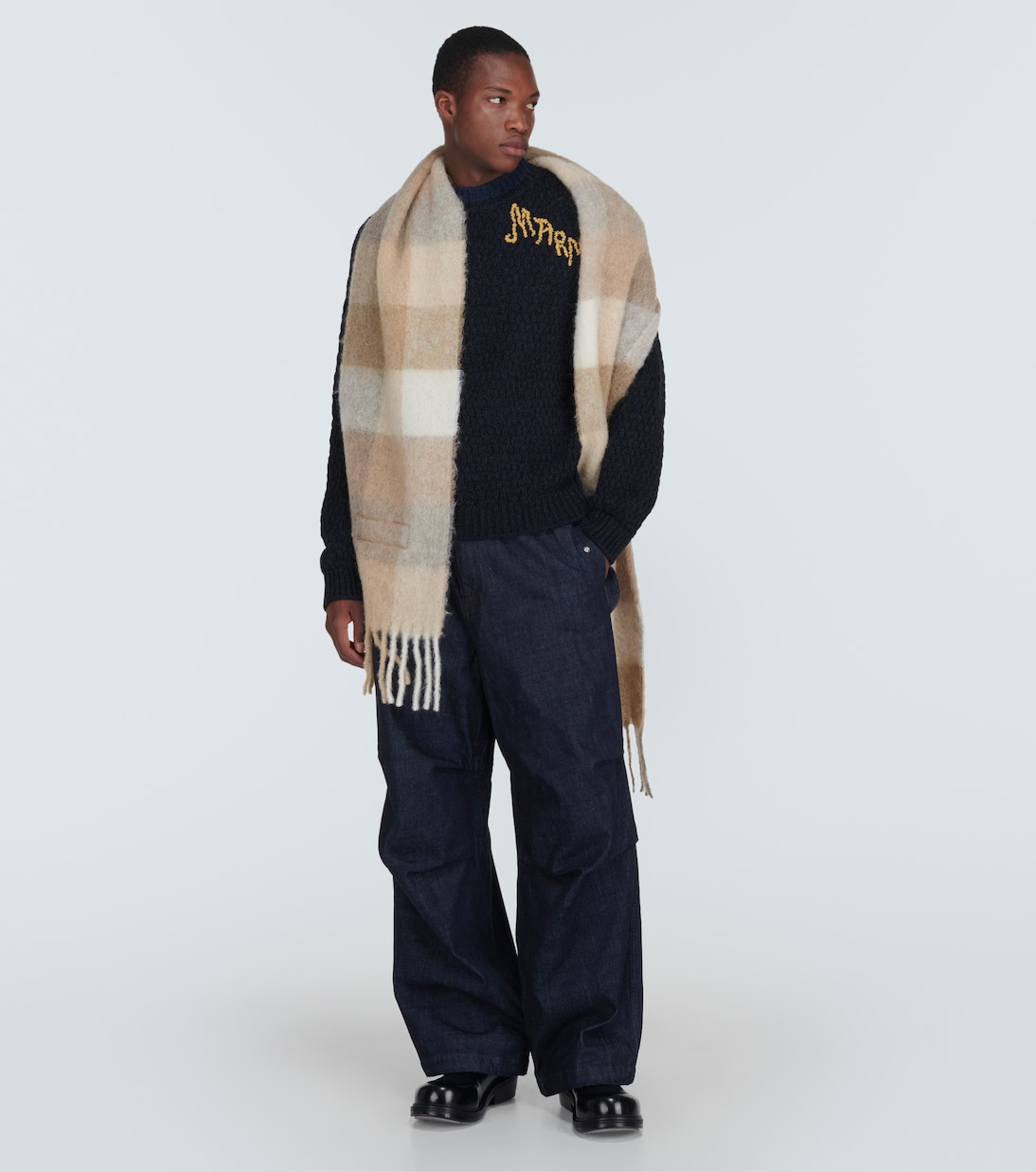 Pull en laine vierge à logo | Marni