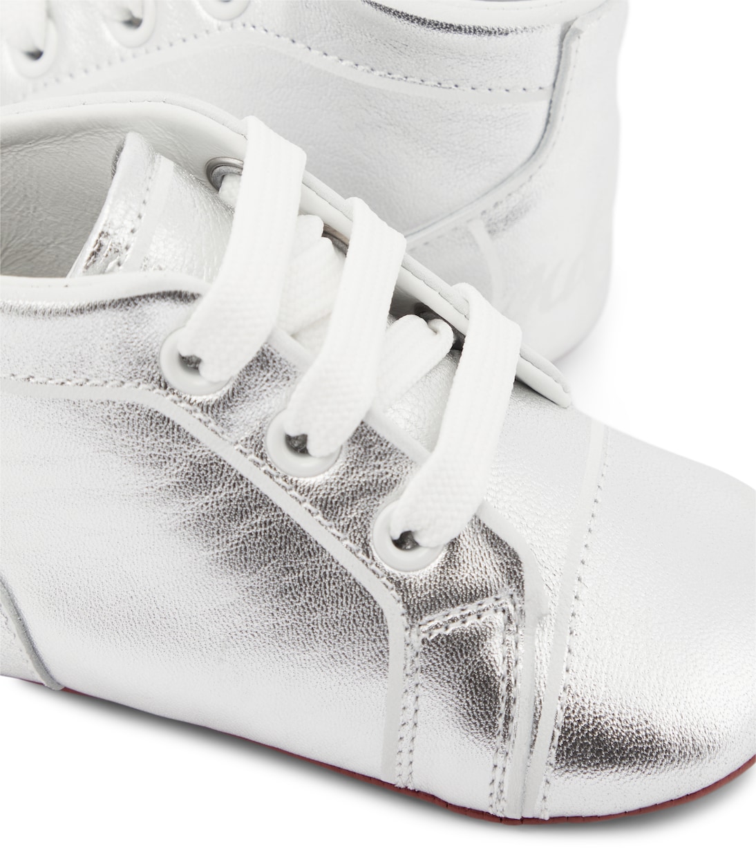 Baby - Sneakers in pelle metallizzata | Christian Louboutin Kids