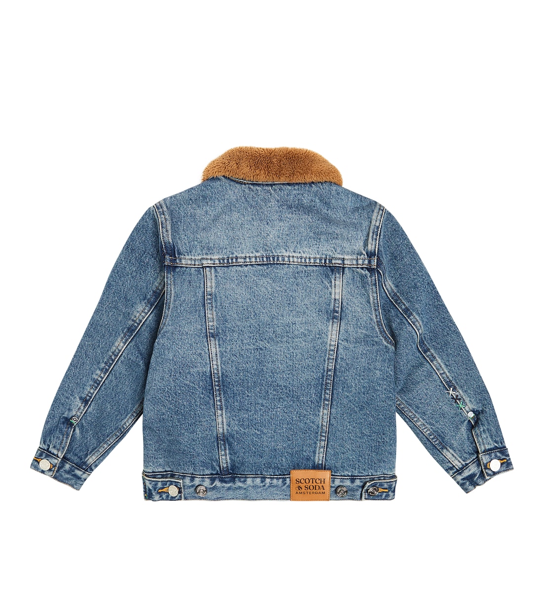 Faux-shearling trimmed denim jacket | Scotch & Soda Kids