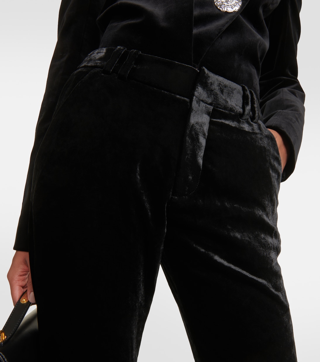 Pantalon raccourci en velours | Balmain