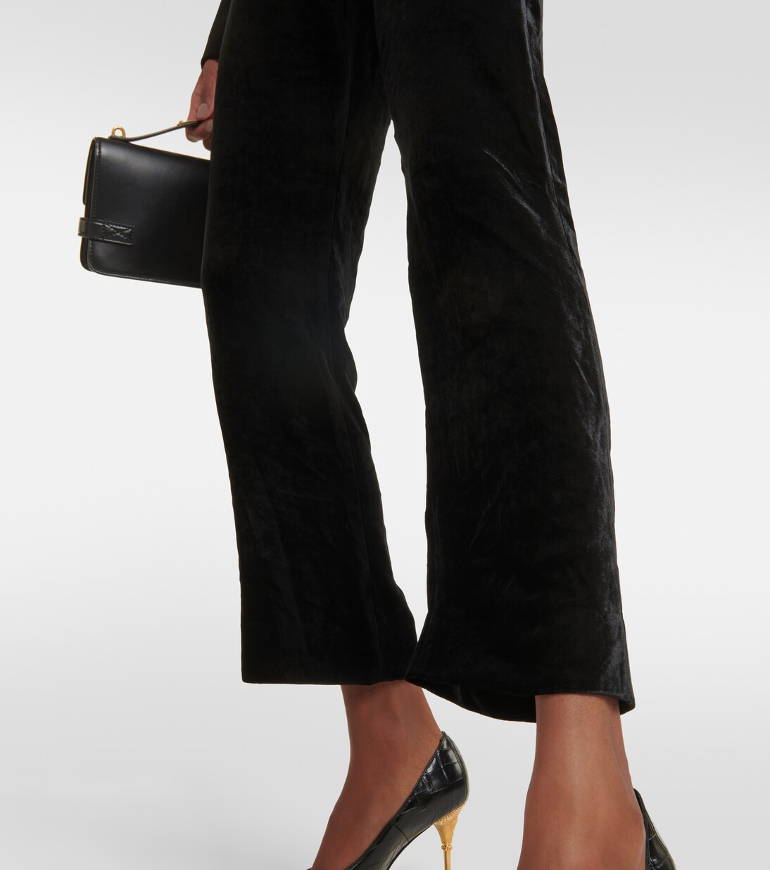 Pantalon raccourci en velours | Balmain
