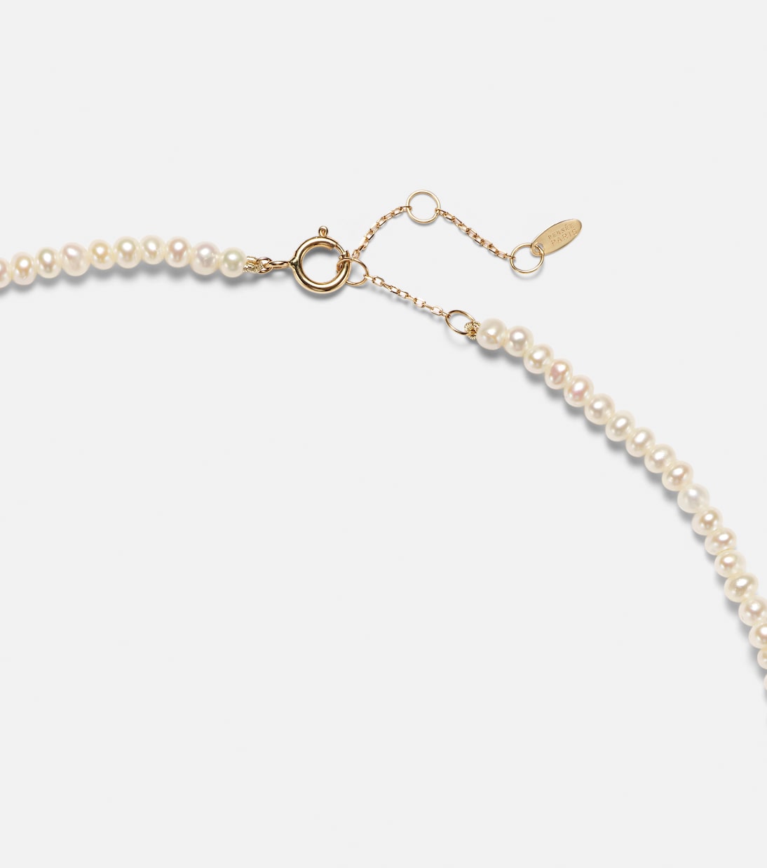 Collana PERSÉE in oro 18kt con diamanti e perle, stile giovane e raffinato