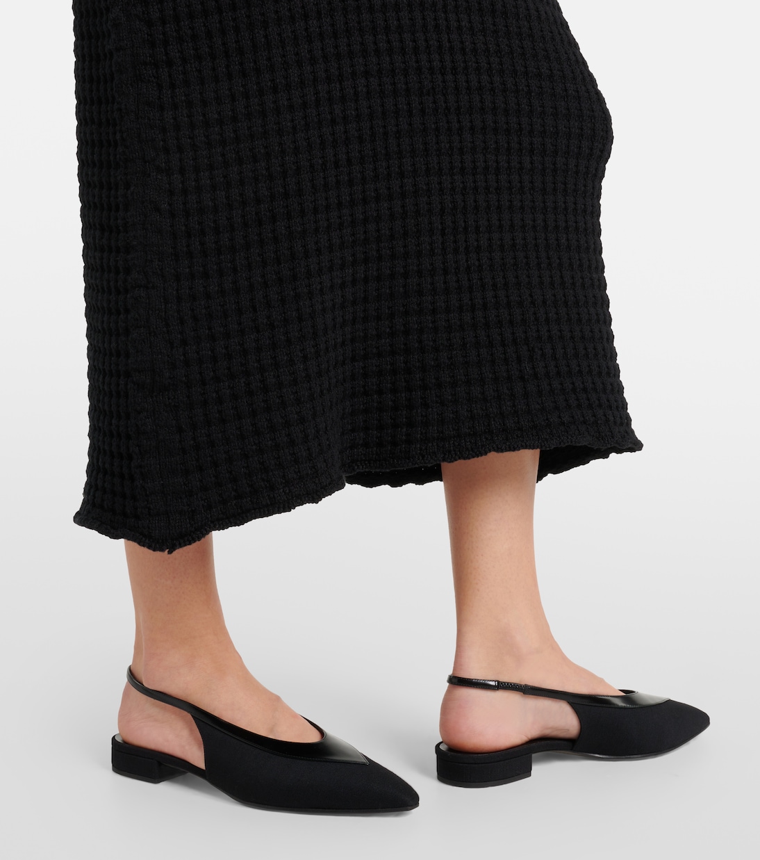 Slingback-Ballerinas Rebecca mit Leder | Loro Piana