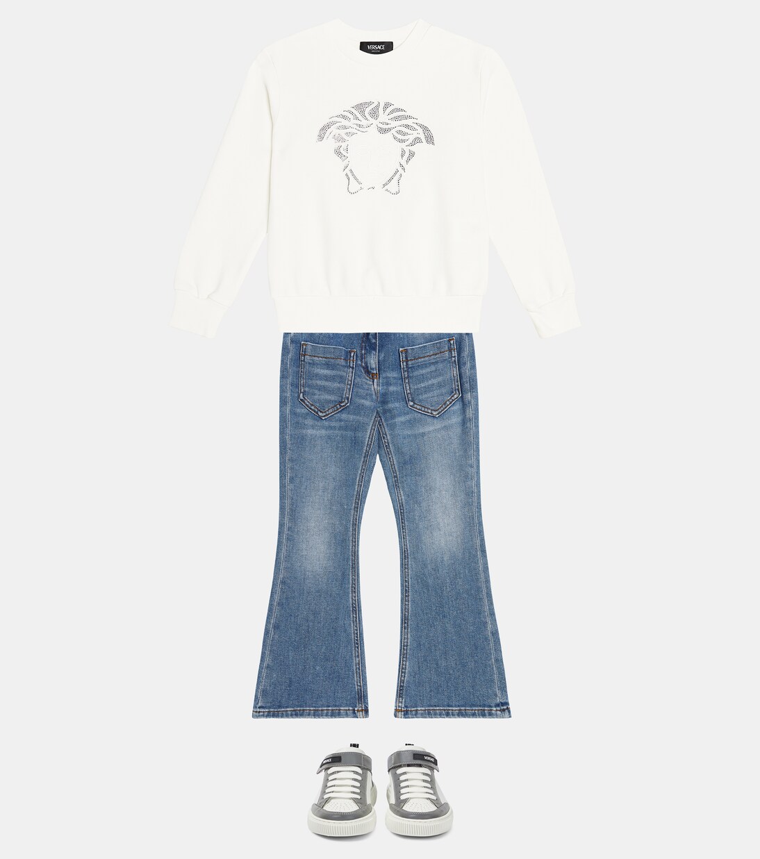 Camiseta Medusa de algodón adornada | Versace Kids