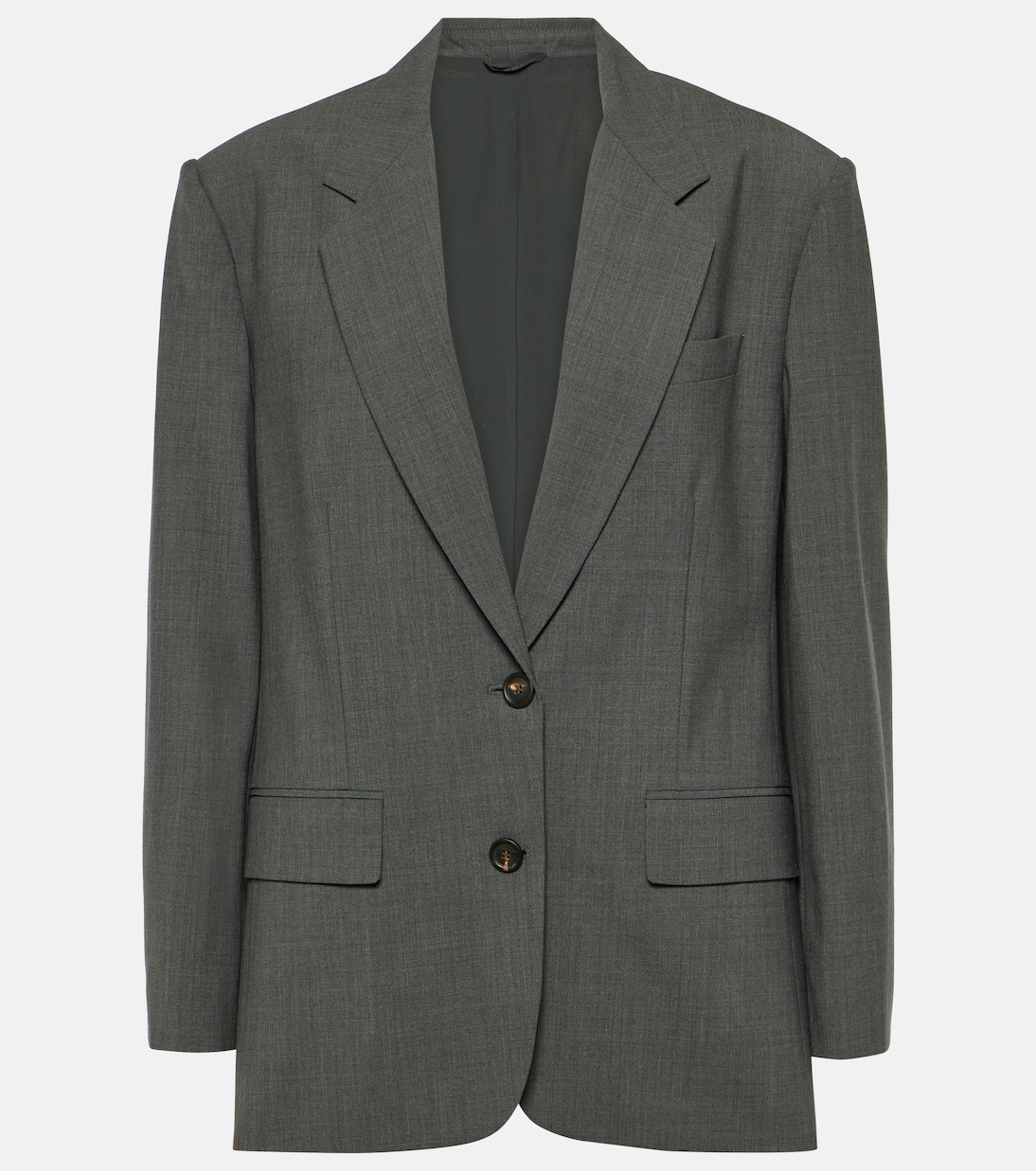 Oversized wool-blend blazer | Brunello Cucinelli