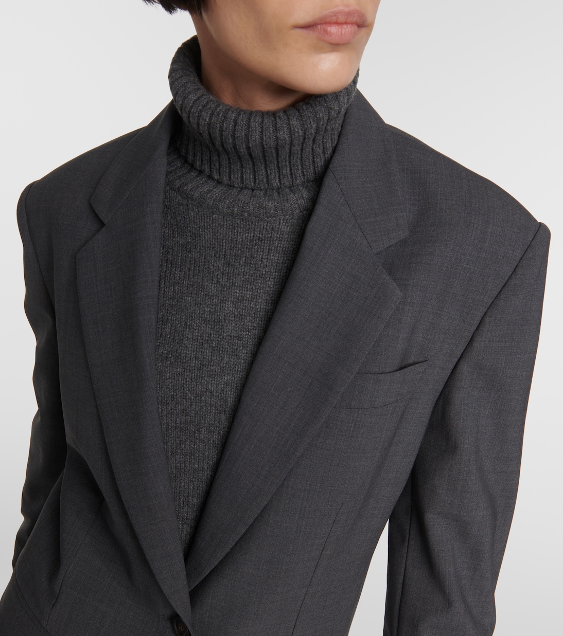 Oversized wool-blend blazer | Brunello Cucinelli