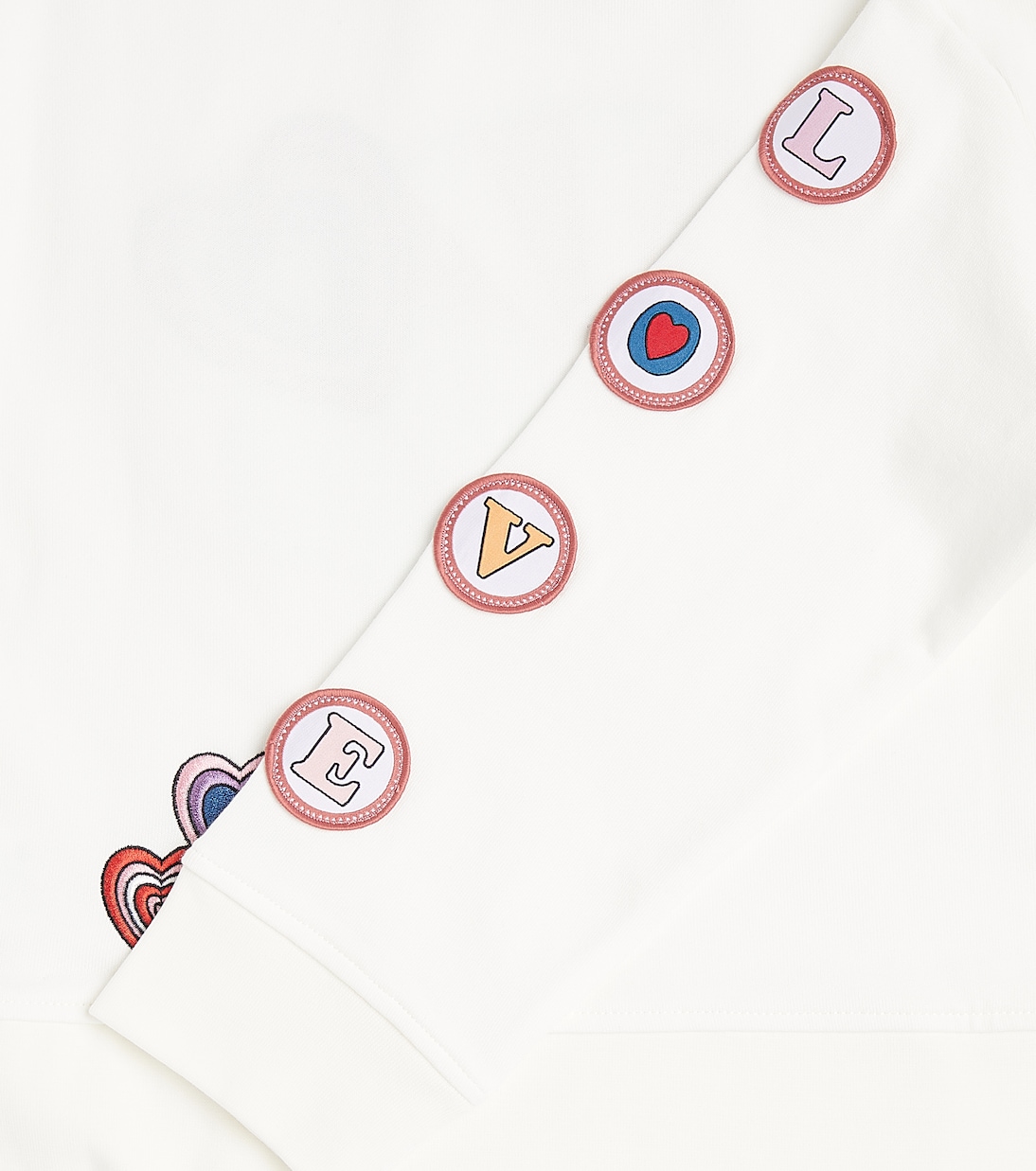Patch-appliqué cotton jersey sweatshirt | Stella McCartney Kids