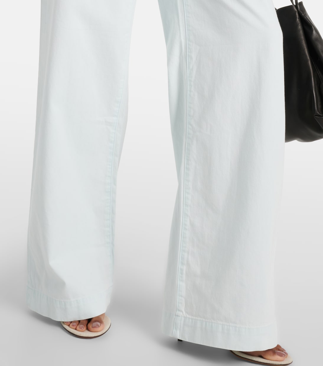 Pantalones anchos de sarga de algodón | Vince