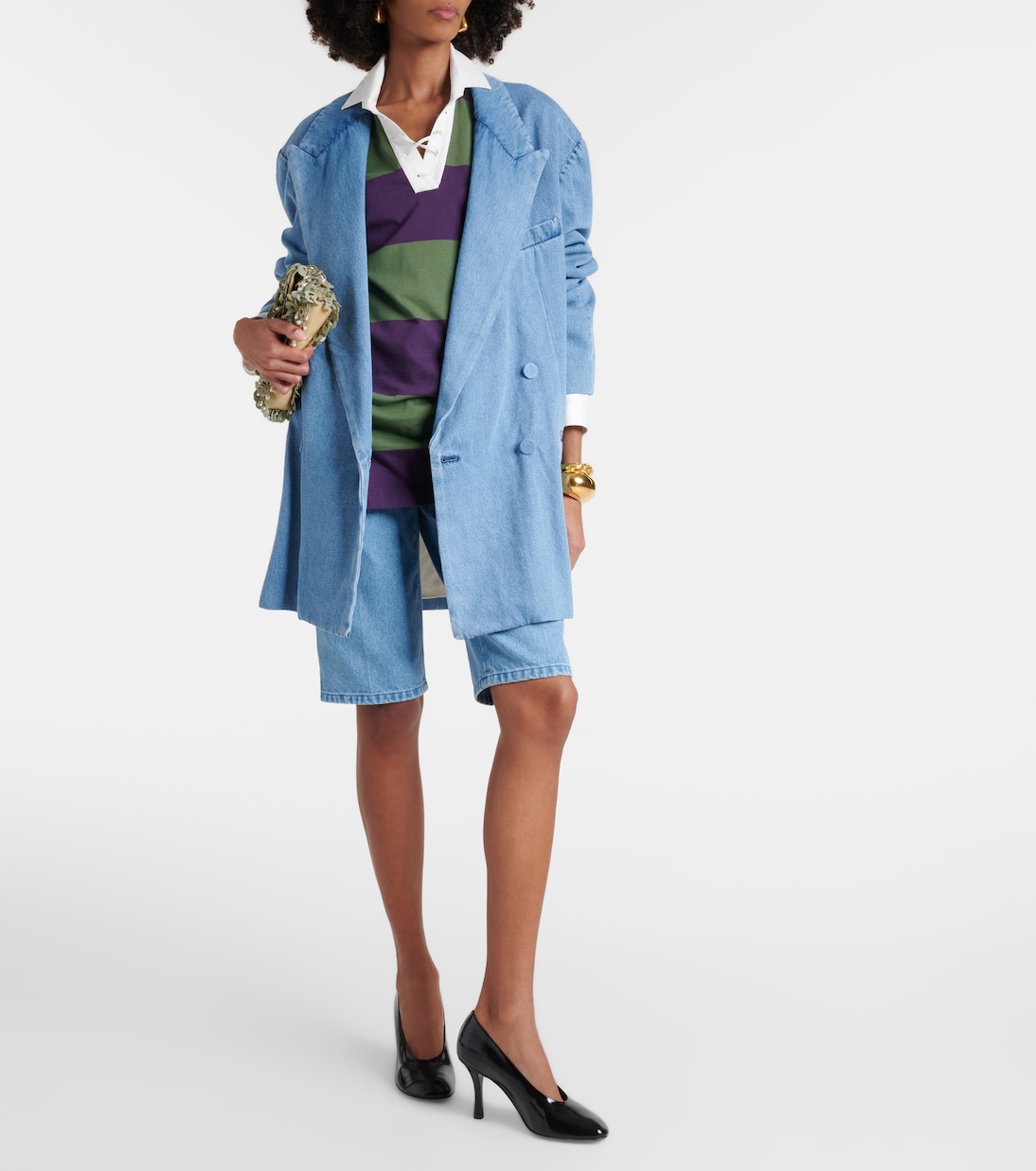 Blazer oversize di jeans | Dries Van Noten