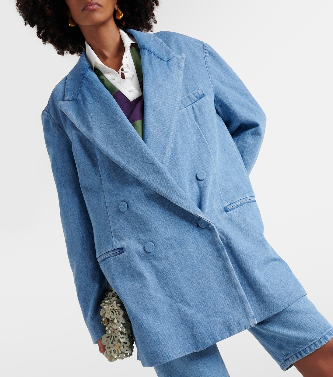 Blazer oversize di jeans | Dries Van Noten