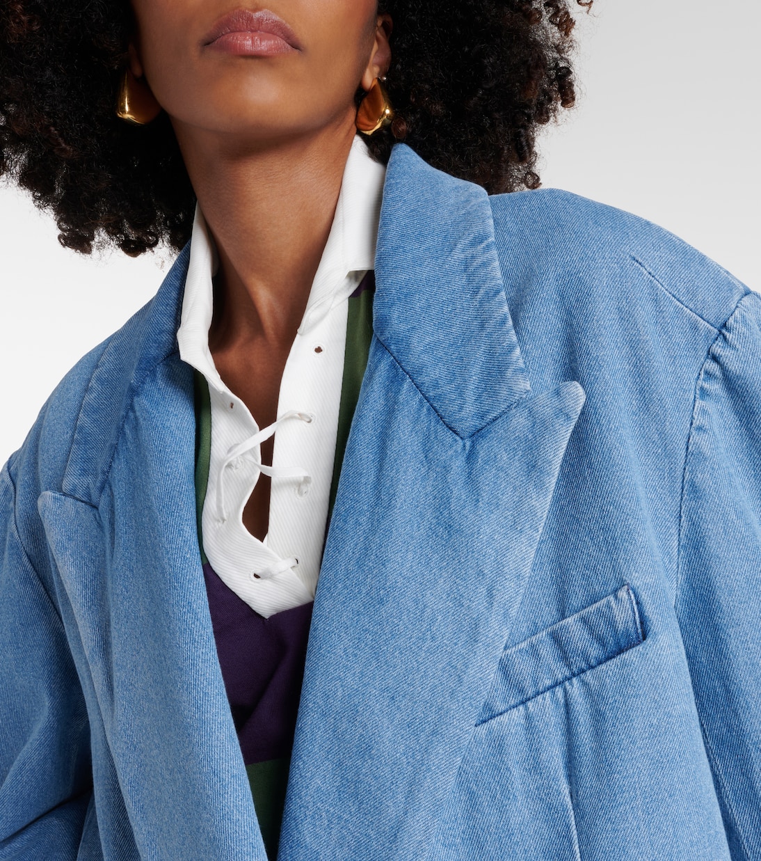 Oversized blue blazer discount