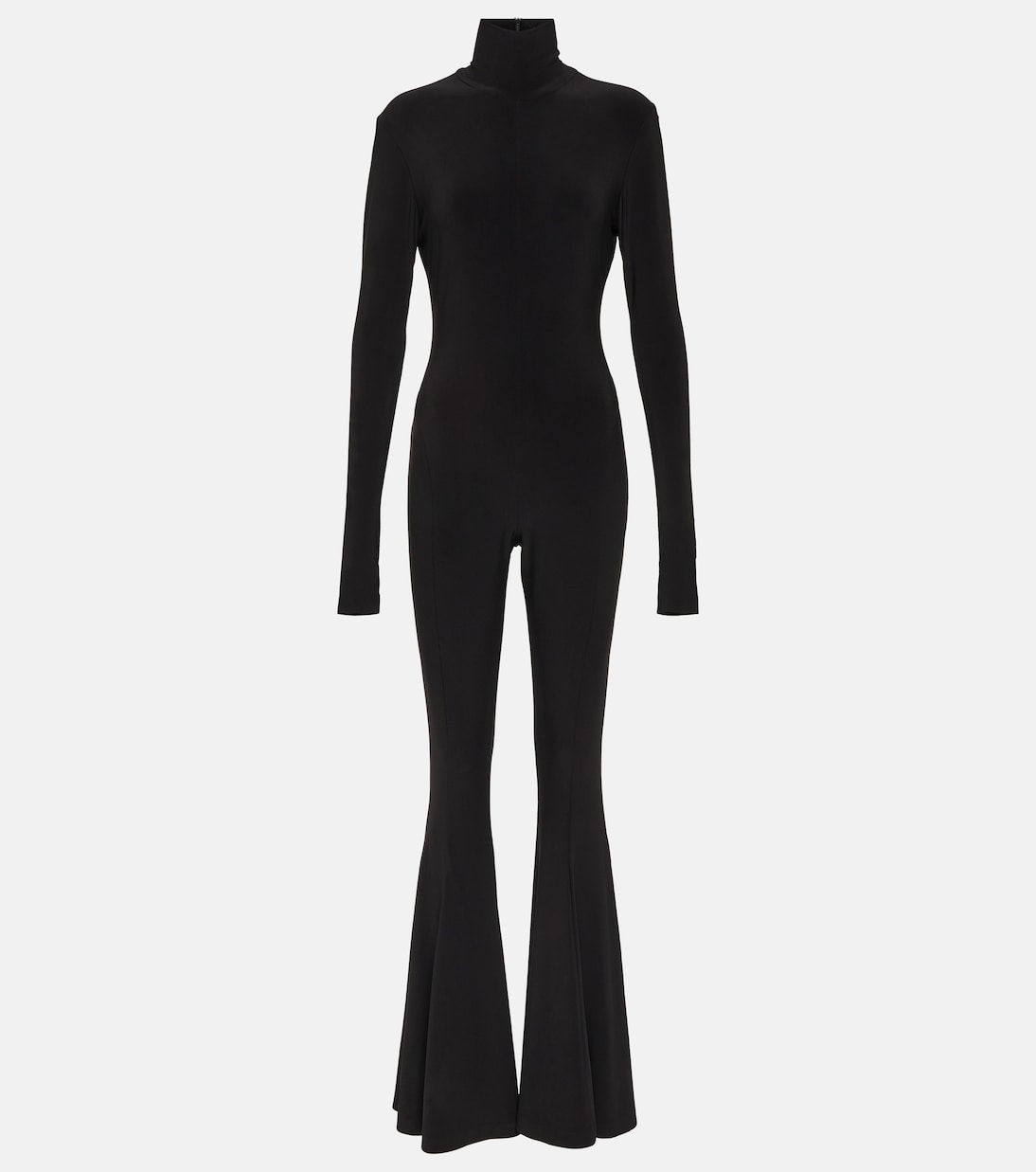 Mono flared con cuello alto | Norma Kamali