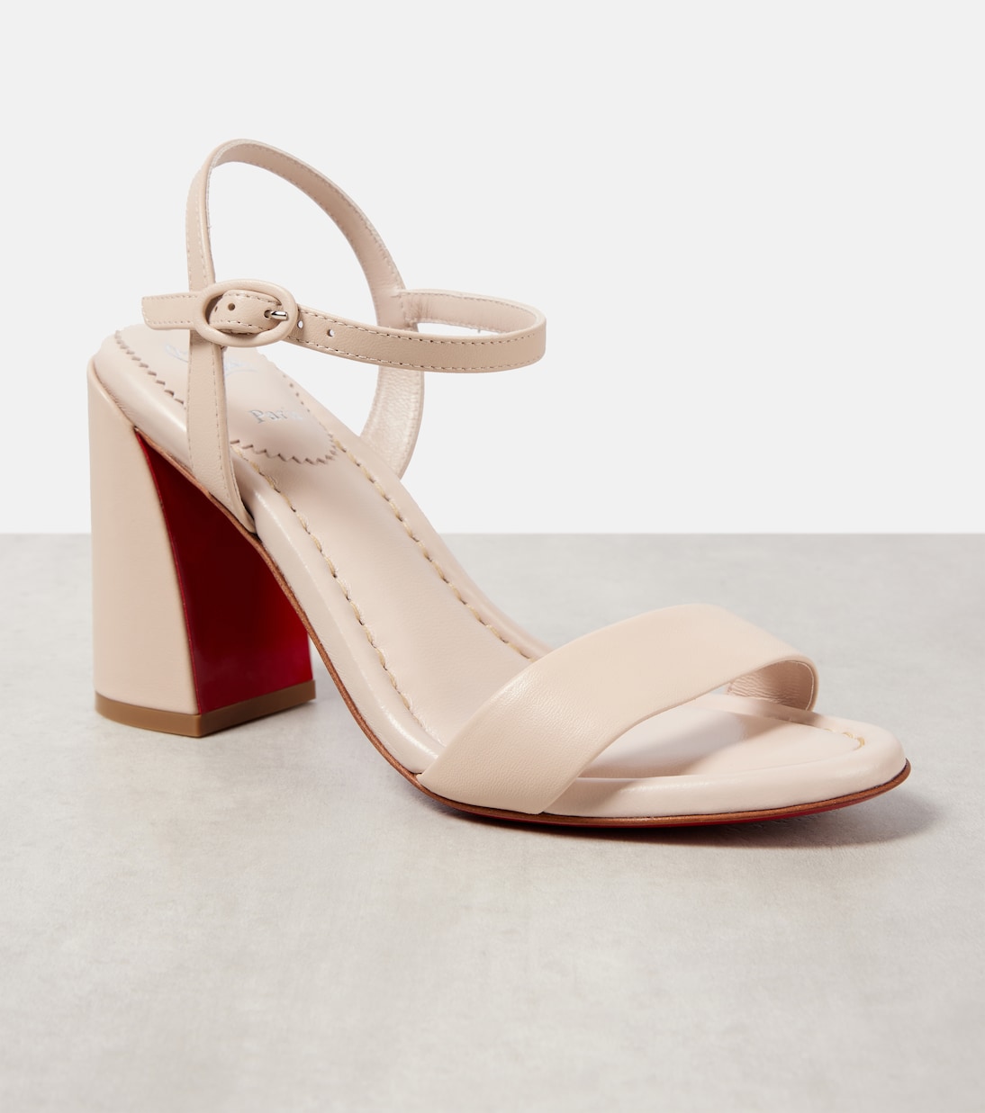 Slingback-Sandalen Miss Jane 85 aus Leder | Christian Louboutin