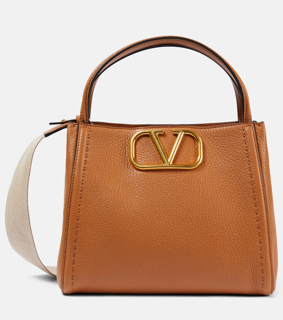 Valentino leather tote bag discount