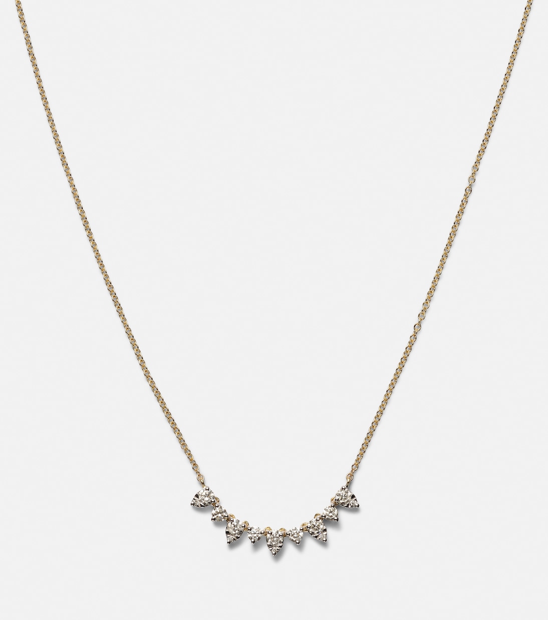 Collier Perfect Pear en or 10 ct et diamants | Stone and Strand
