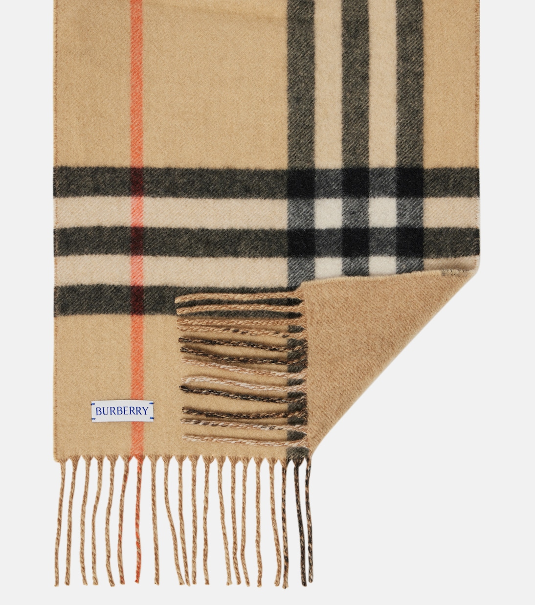 Sciarpa in Cashmere BURBERRY con Motivo Check EKD per Giovani Stilisti