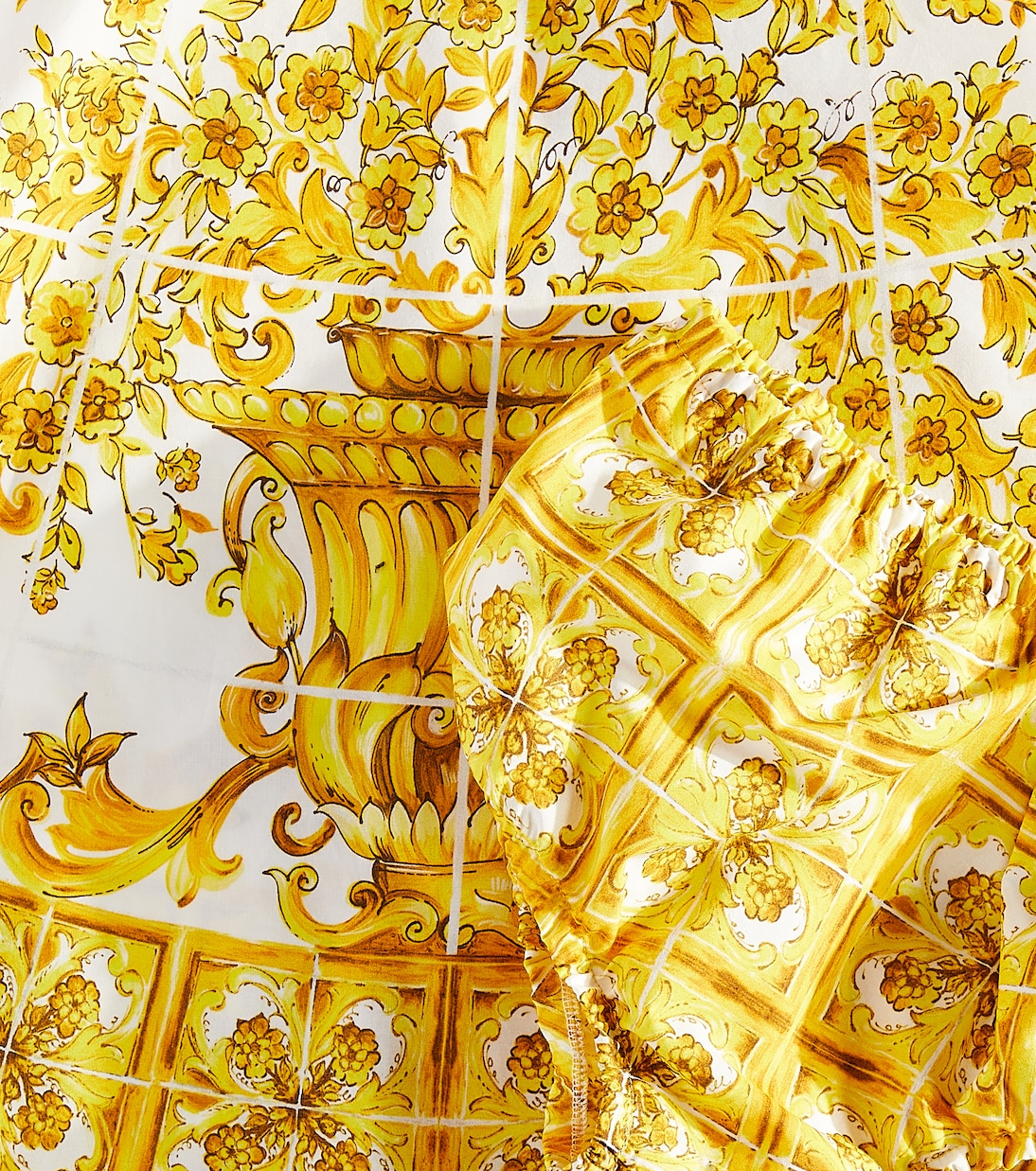 Baby Set Majolica aus Kleid und Höschen | Dolce&Gabbana Kids