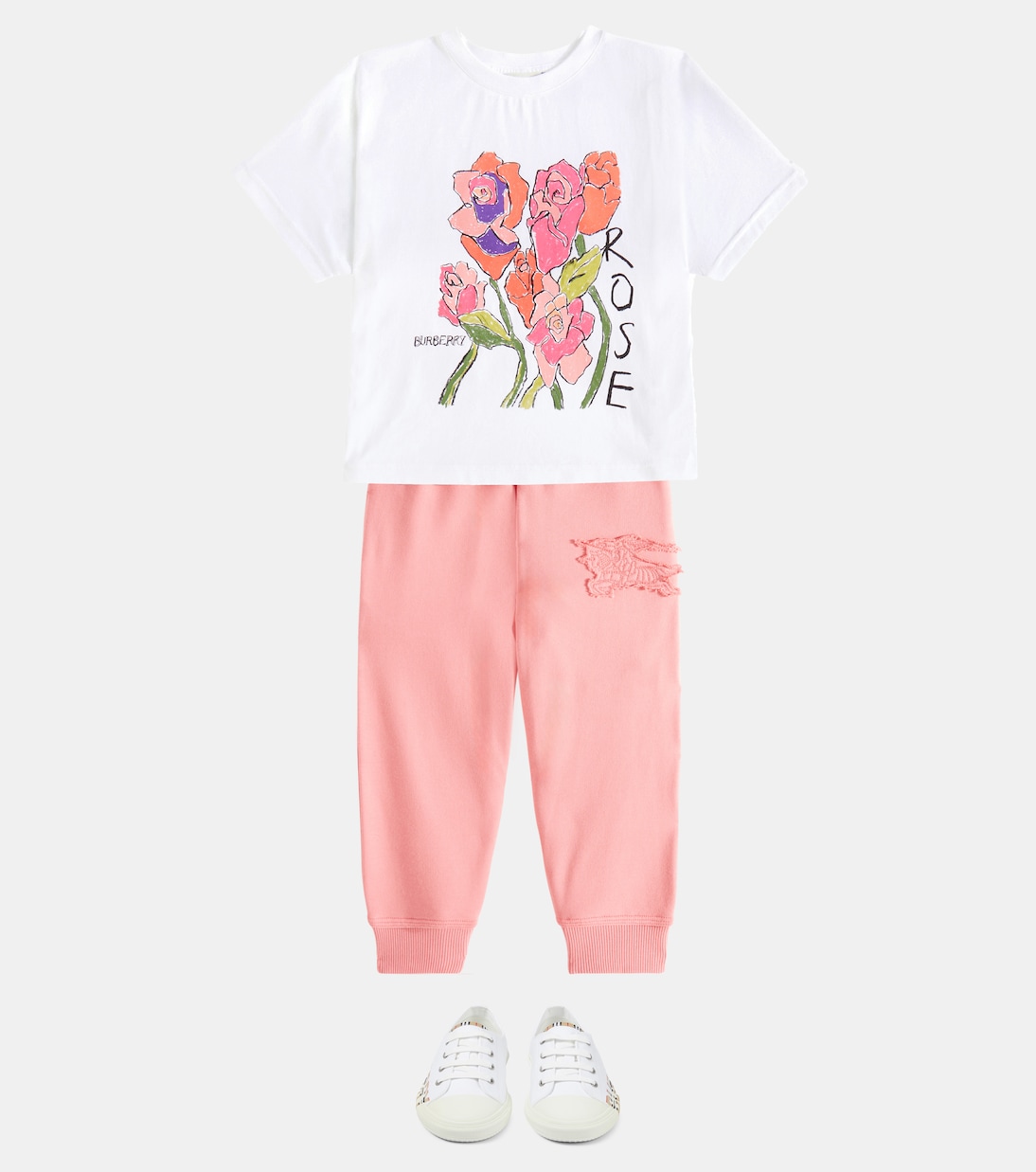 T-shirt in jersey di cotone con stampa | Burberry Kids