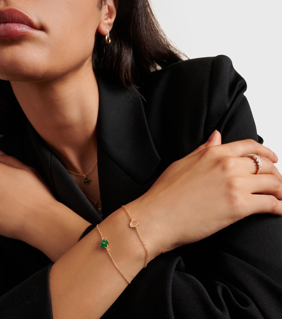 Bracelet Lucky Horseshoe en or 10 ct | Stone and Strand
