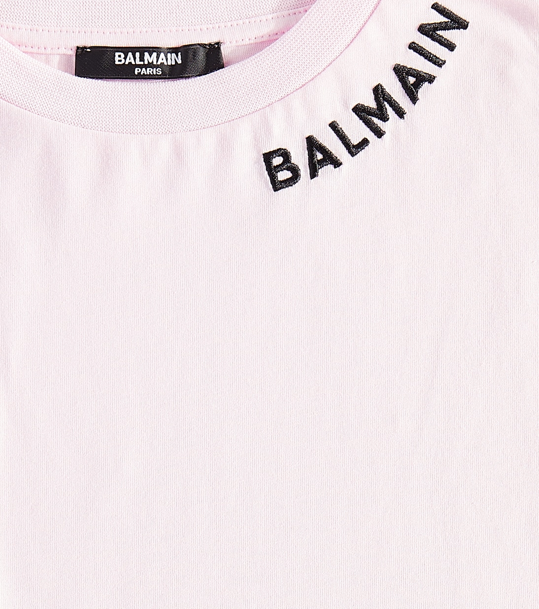 T-shirt in jersey di cotone con logo | Balmain Kids