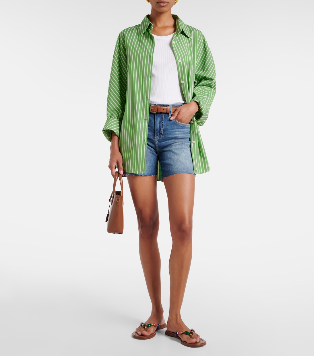 Shorts di jeans Ex-Boyfriend a vita alta | AG Jeans