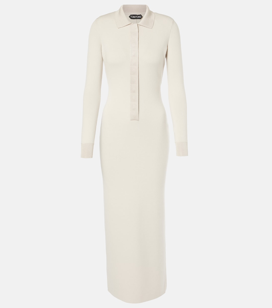 Wool and silk-blend polo dress | Tom Ford