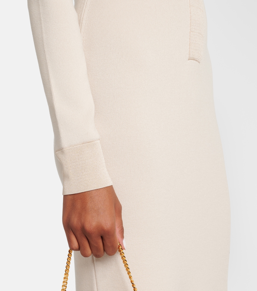 Wool and silk-blend polo dress | Tom Ford
