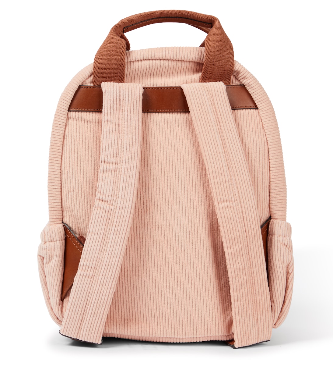Zaino in velluto a coste e pelle | Chloé Kids