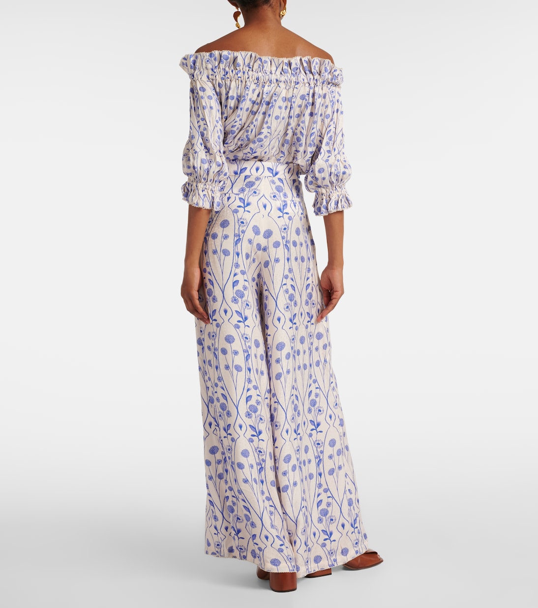 Pantaloni a palazzo Pinon con stampa | Agua by Agua Bendita