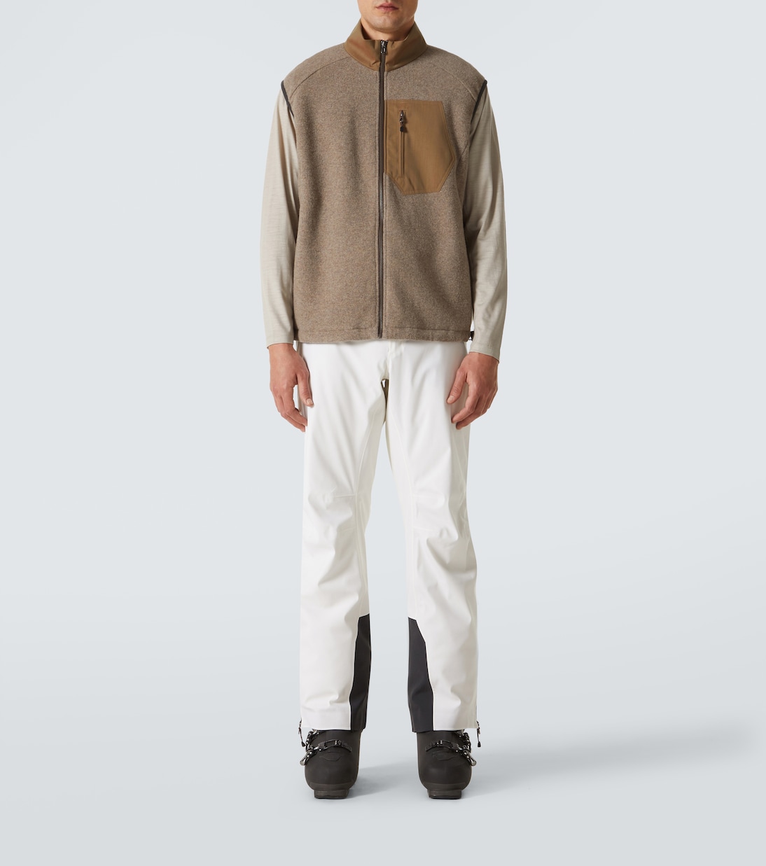 Wool and cashmere-blend fleece vest | Sease