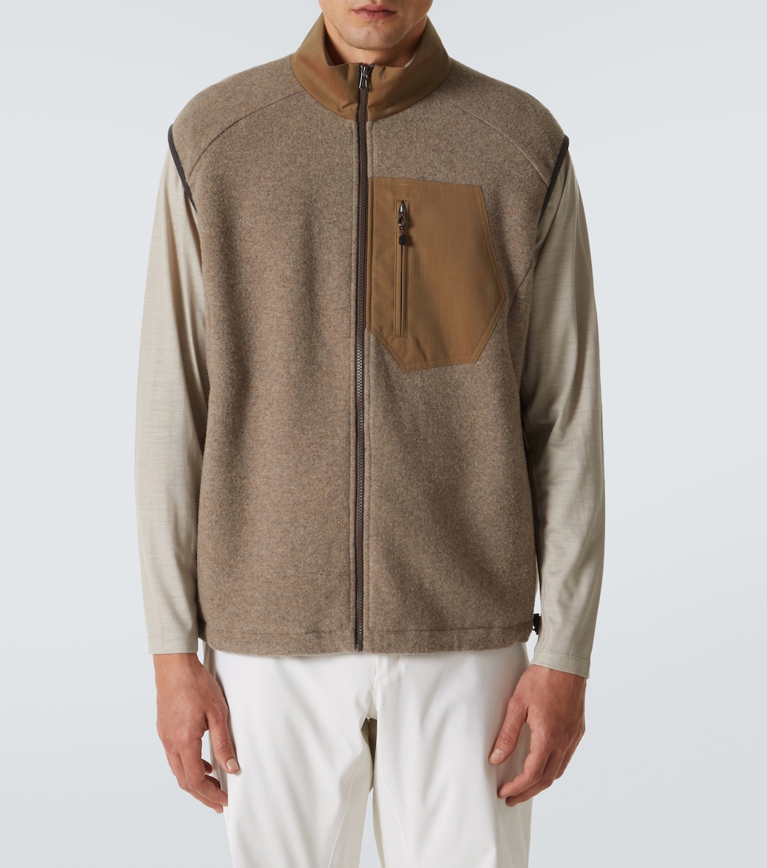 Wool and cashmere-blend fleece vest | Sease