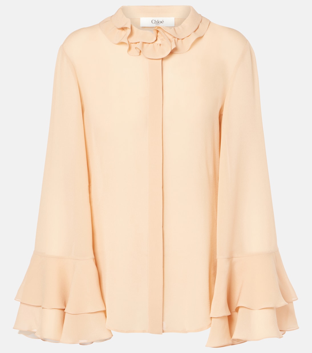 Blusa de Seda Georgette Moderna para Jóvenes