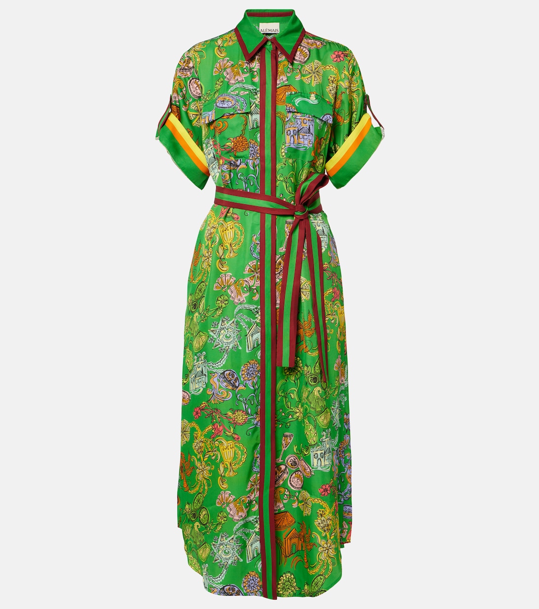 Bedrucktes Hemdblusenkleid Fiesta | Alémais
