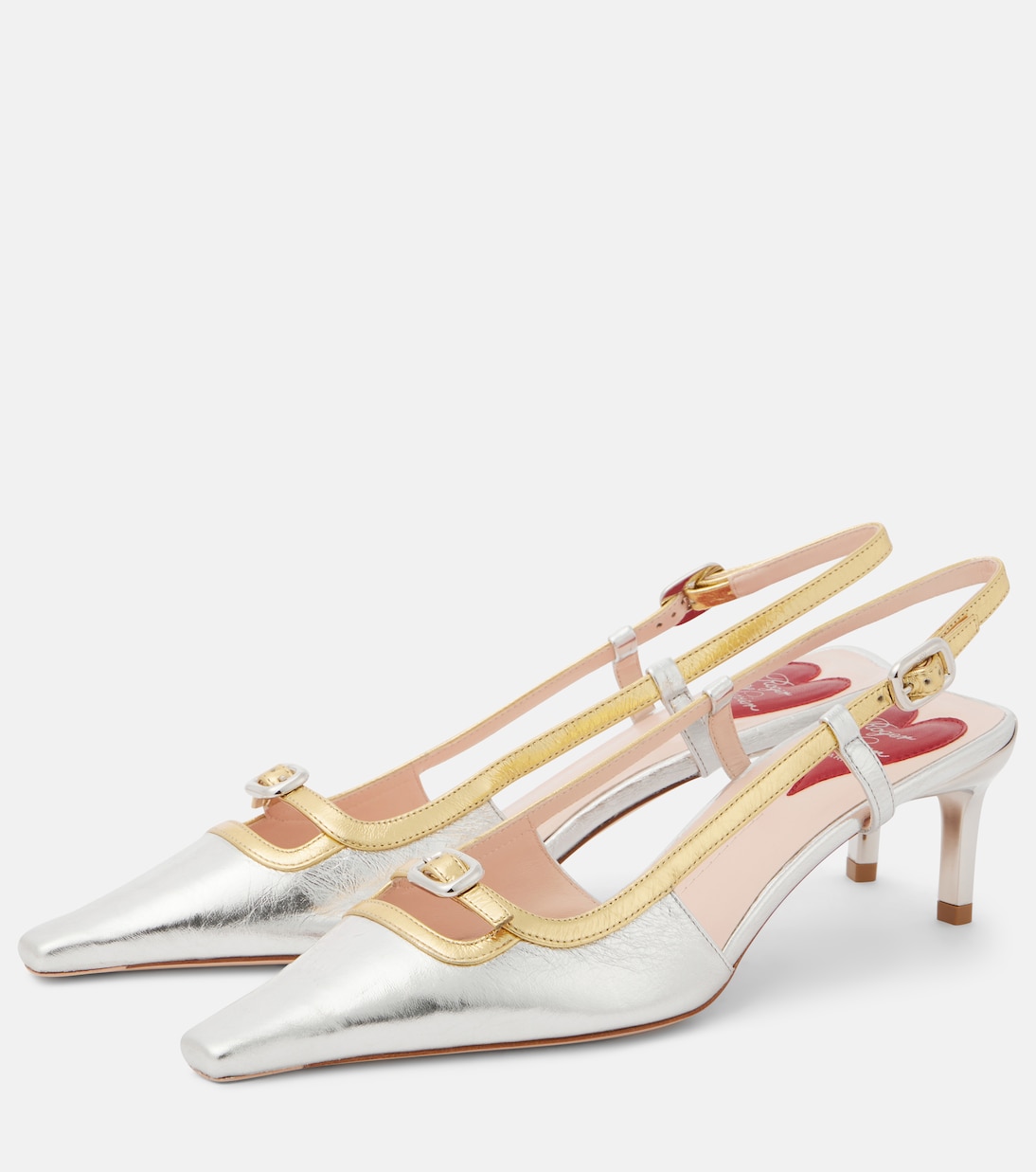 Viv' Canard 55 metallic leather pumps  | Roger Vivier