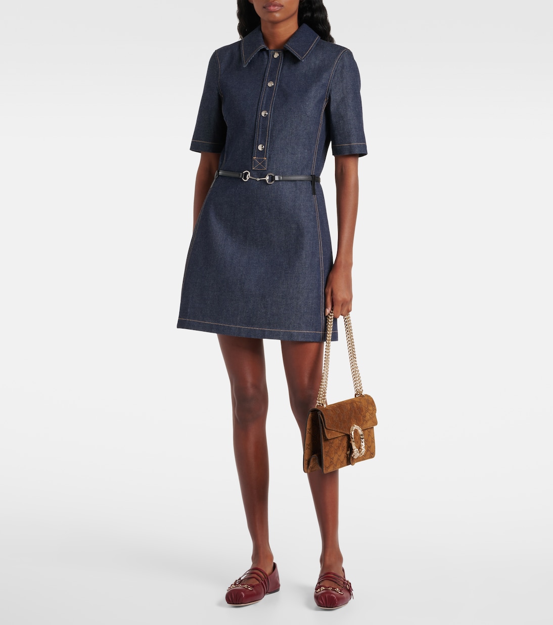 Robe Horsebit en jean | Gucci