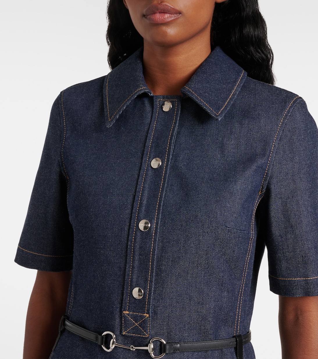 Robe Horsebit en jean | Gucci