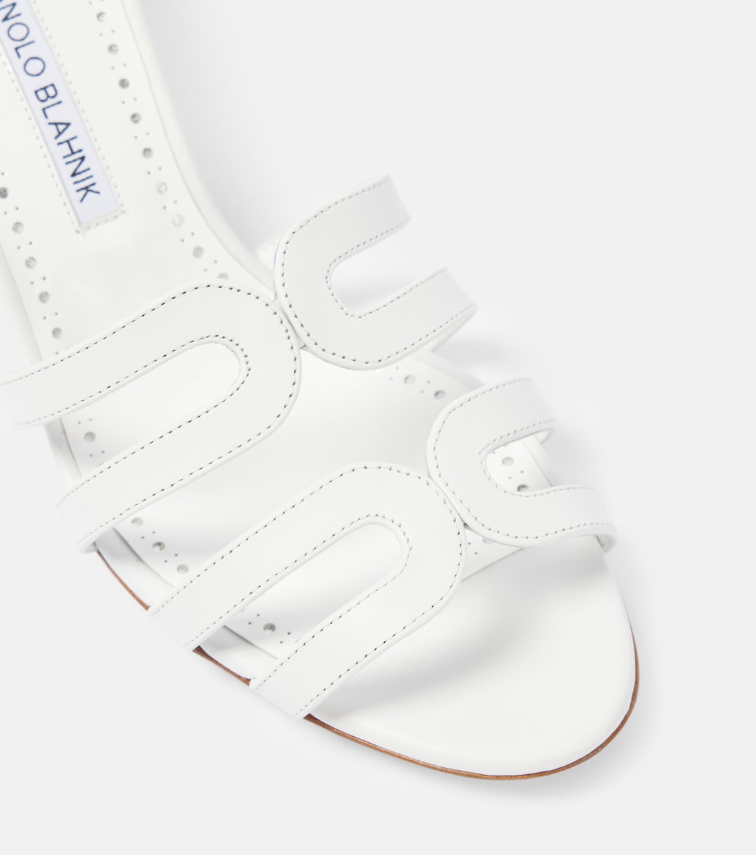 Mules Ahwak 50 in pelle | Manolo Blahnik