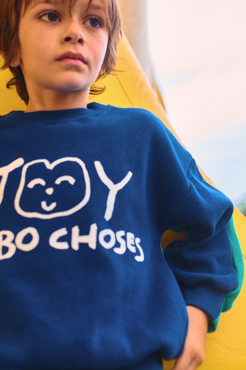 Felpa Smiling in jersey di cotone | Bobo Choses