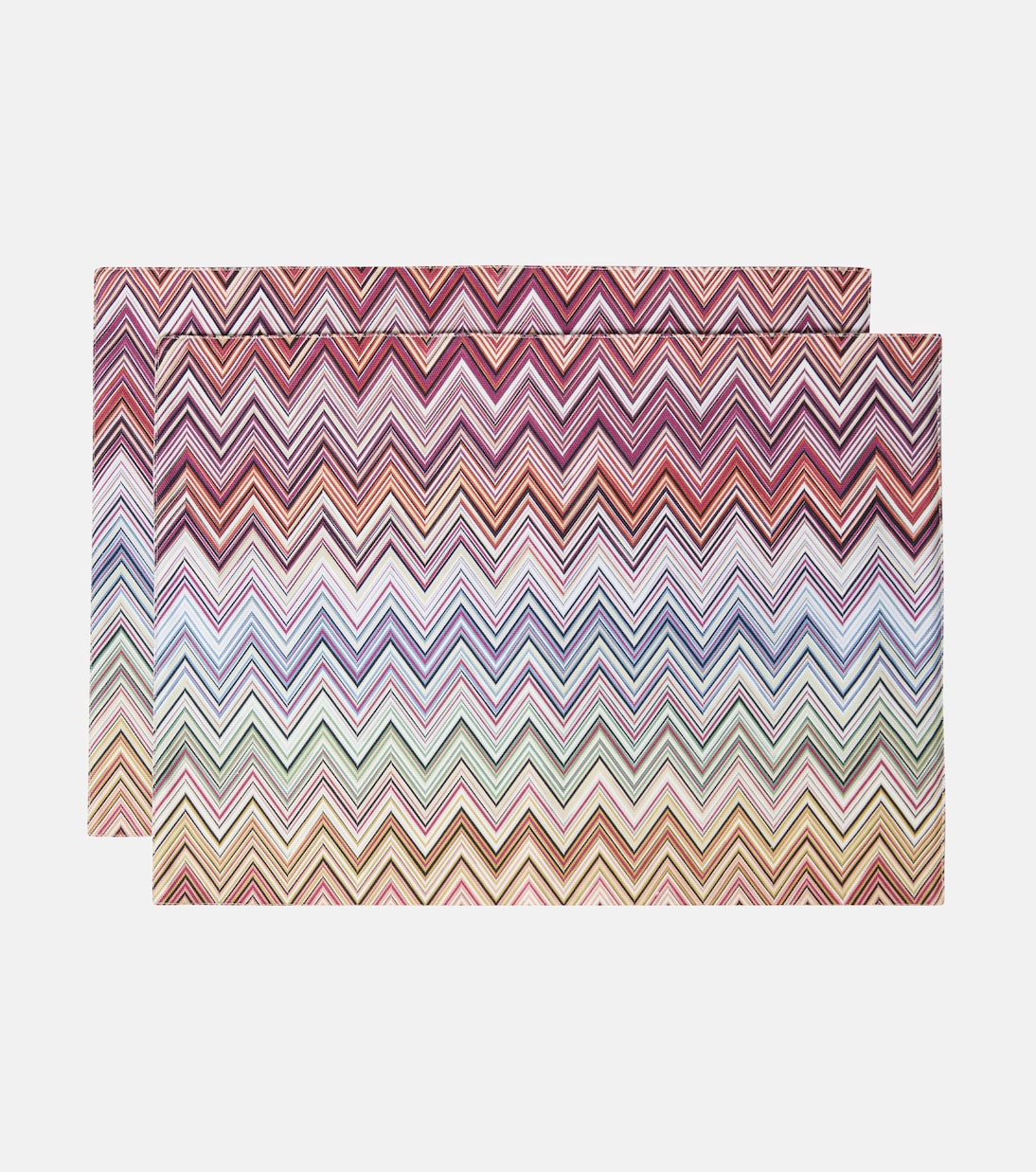 Andorra Zigzag set of 2 cotton placemats | Missoni